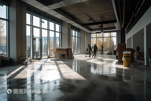 辦公樓大廳裝潢工程現(xiàn)場(chǎng)施工紀(jì)實(shí)